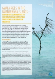 Brochure: Gwala Rises in The Bwanabwana Islands - Supporting Communities Conserve Coral Reefs Using Traditional Conservation Practices