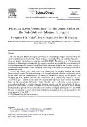 Planning accross boundaries for the conservation of the Sulu-Sulawesi Marine Ecoregion